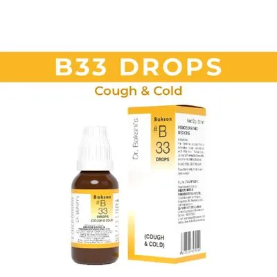 Bakson's Homeopathy B33 Drops | Natural Cough Relief | Bronchial & Throat Soother-2