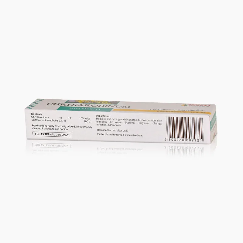 Bakson's Homeopathy Chrysarobinum Ointment | Antiseptic Skin Relief Cream | For Dry, Scaly Skin & Eczema-2