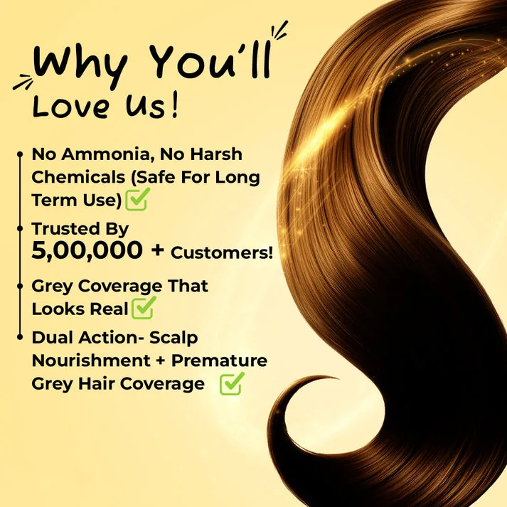 Bakson's Sunny Hair Color | Herbal Hair Dye | Ammonia-Free Grey Coverage-2
