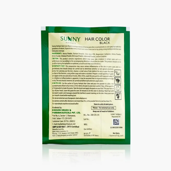 Bakson's Sunny Hair Color | Herbal Hair Dye | Ammonia-Free Grey Coverage-2