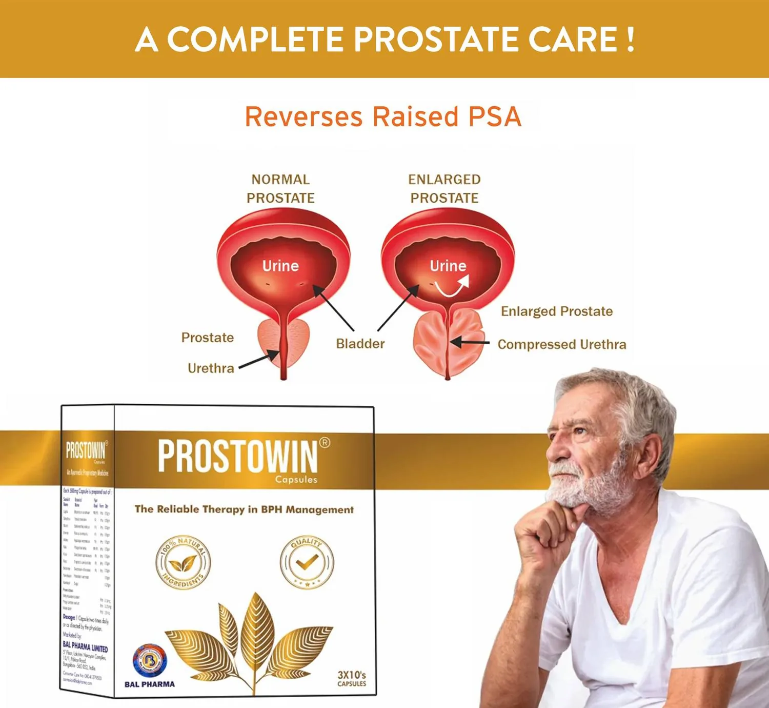 Bal Vedics Prostowin Capsules | Ayurvedic Prostate Care | Urinary Flow and Bladder Support-3