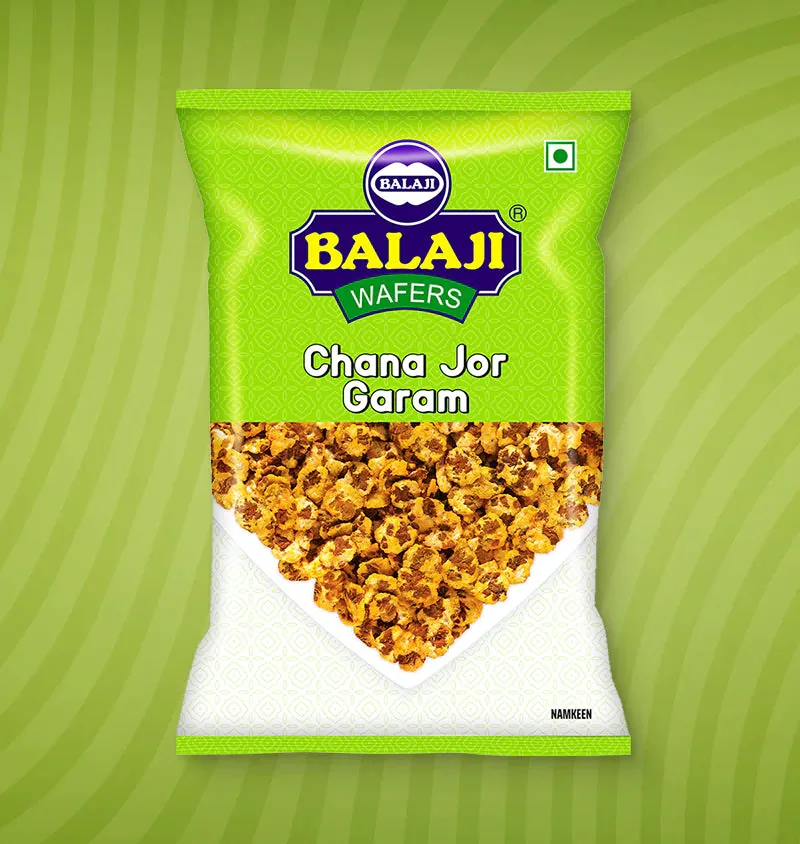 Balaji Wafers Chana Jor Garam | Roasted Chickpea Namkeen | Traditional Spicy Street Snack 230 gm