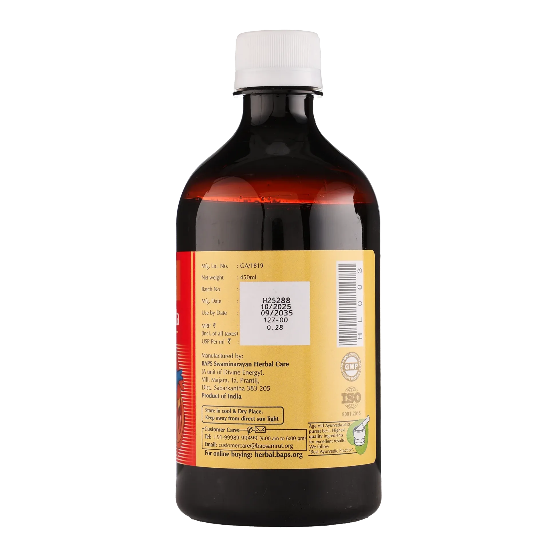 Baps Amrut Arjunarishta | Ayurvedic Heart Tonic | Traditional Arjuna Bark Formula-3