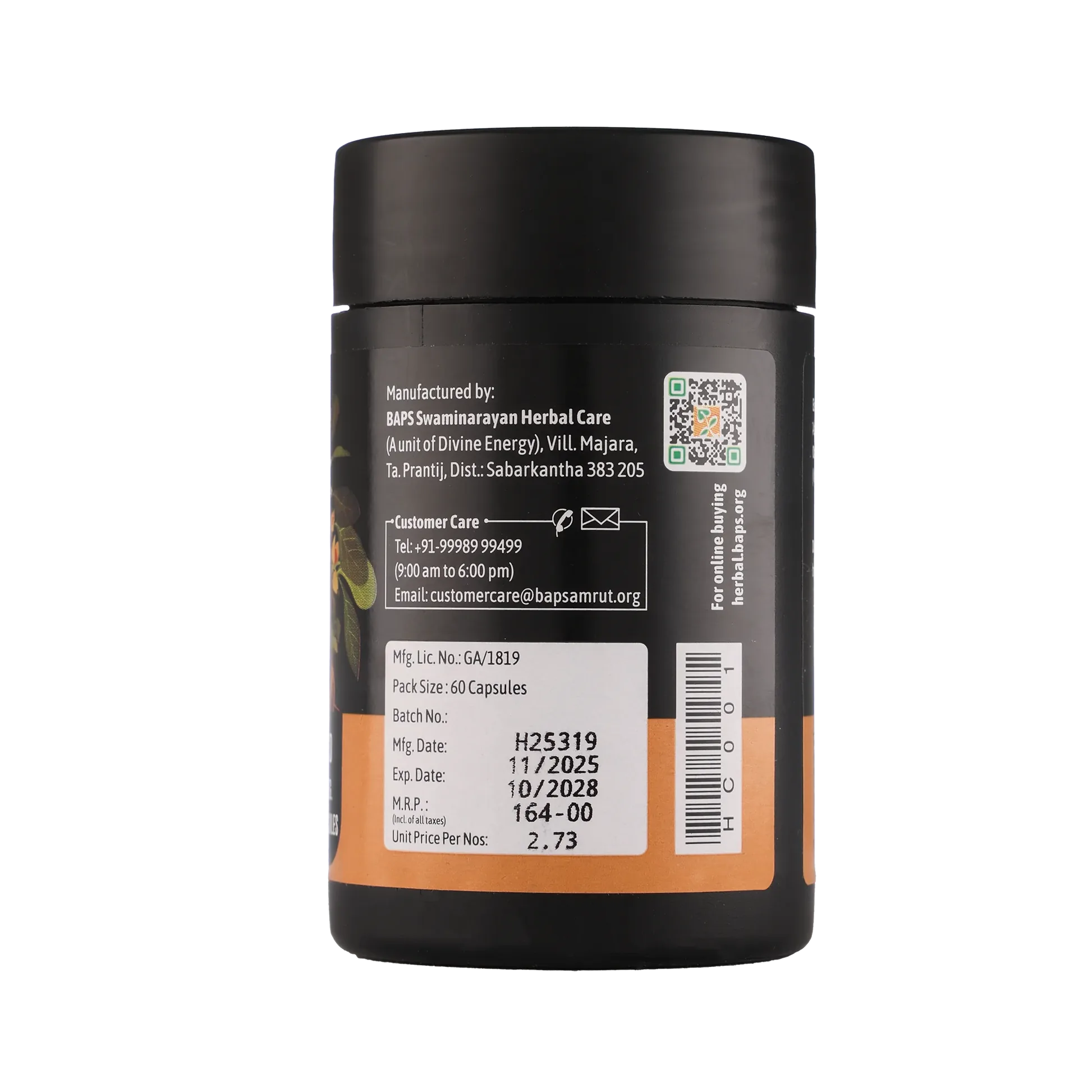 Baps Amrut Ashwagandha Ghan Capsules | Natural Adaptogen for Stress Relief & Vitality-3