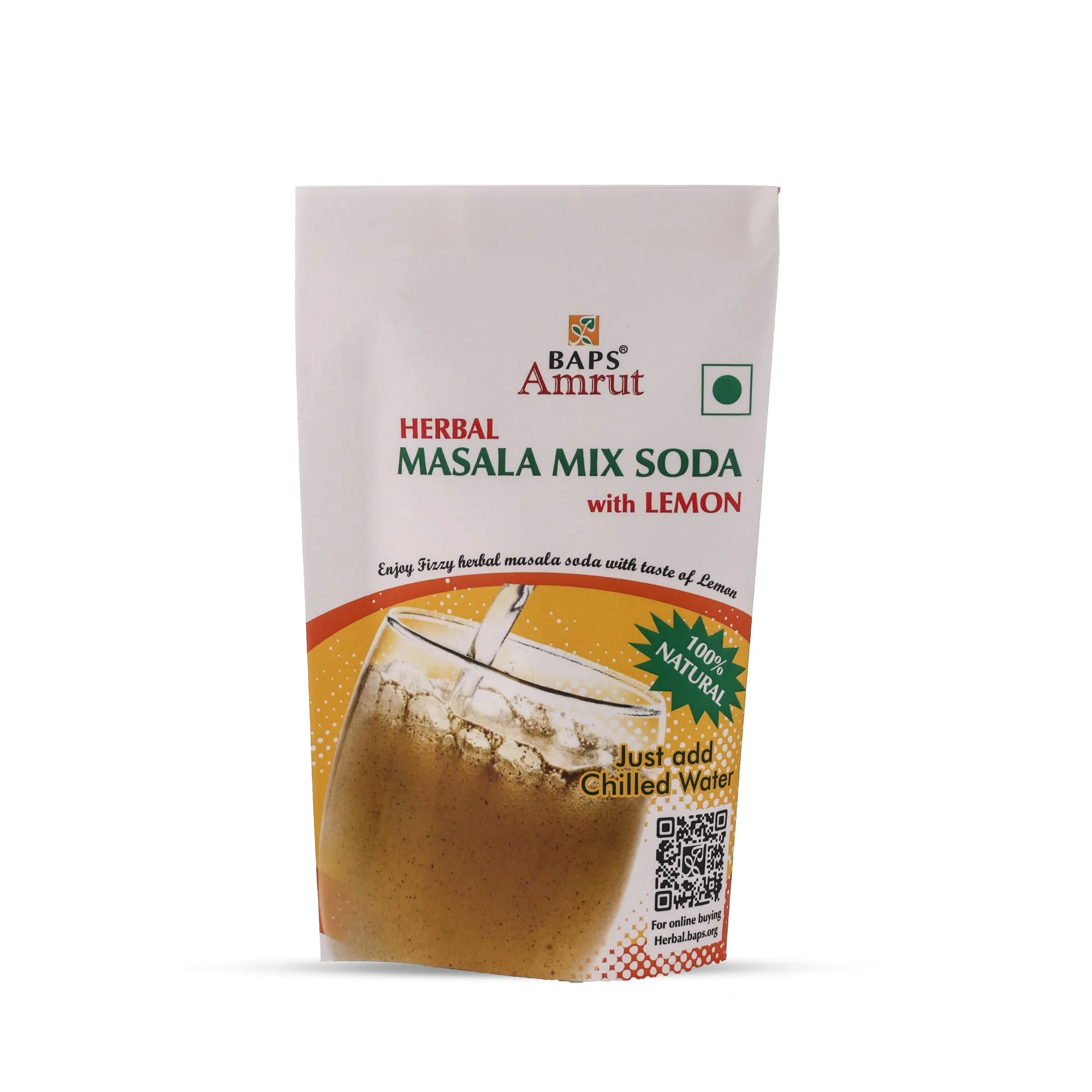 Baps Amrut Herbal Masala Mix Soda With Lemon