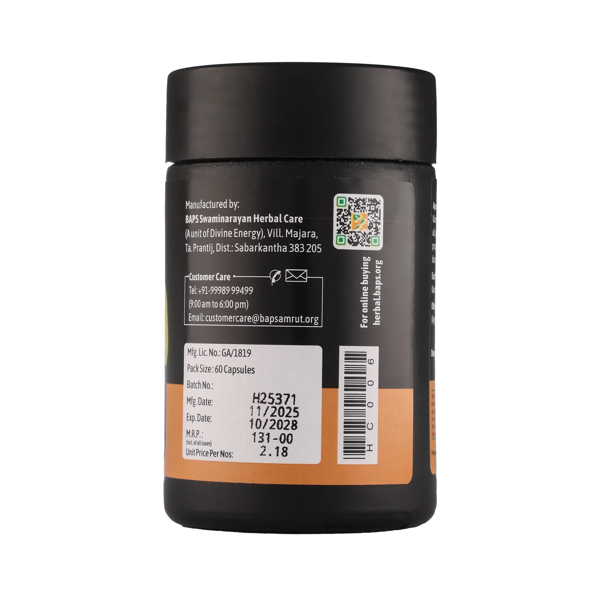 Baps Amrut Karela Ghan Capsules | Ayurvedic Bitter Melon Extract | Metabolic Support-3
