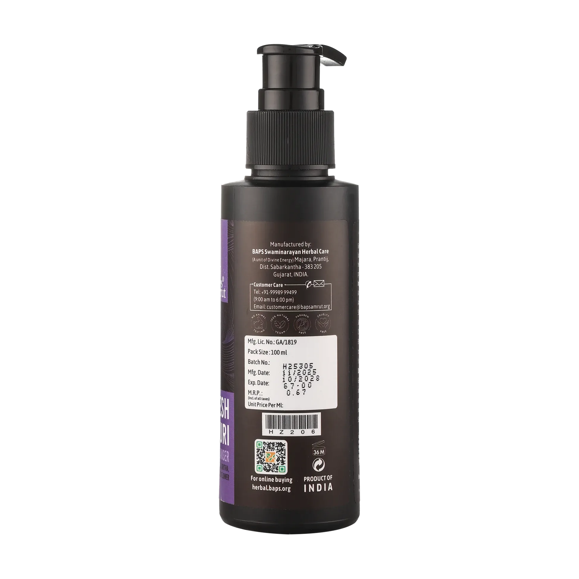 Baps Amrut Keshmadhuri Shampoo | Ayurvedic Hair Cleanser | Anti-Dandruff and Scalp Nourishment-2