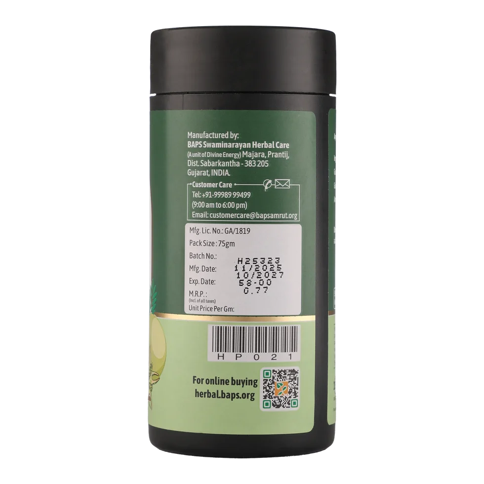Baps Amrut Rasayan Churna | Ayurvedic Herbal Powder | Rejuvenating Wellness Support-3