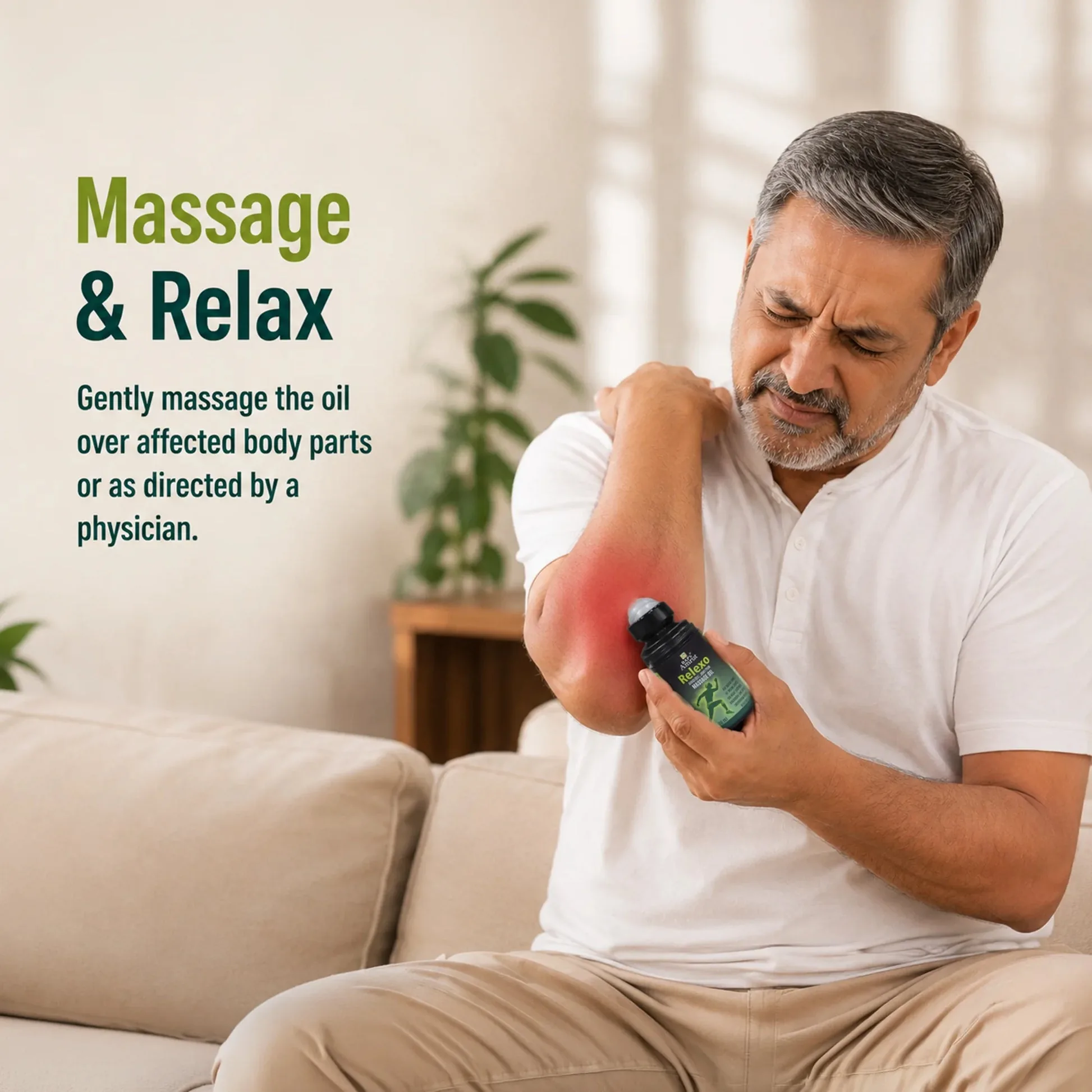 Baps Amrut Relaxo Oil | Ayurvedic Massage Oil | Fast-Acting Joint & Muscle Relief-5