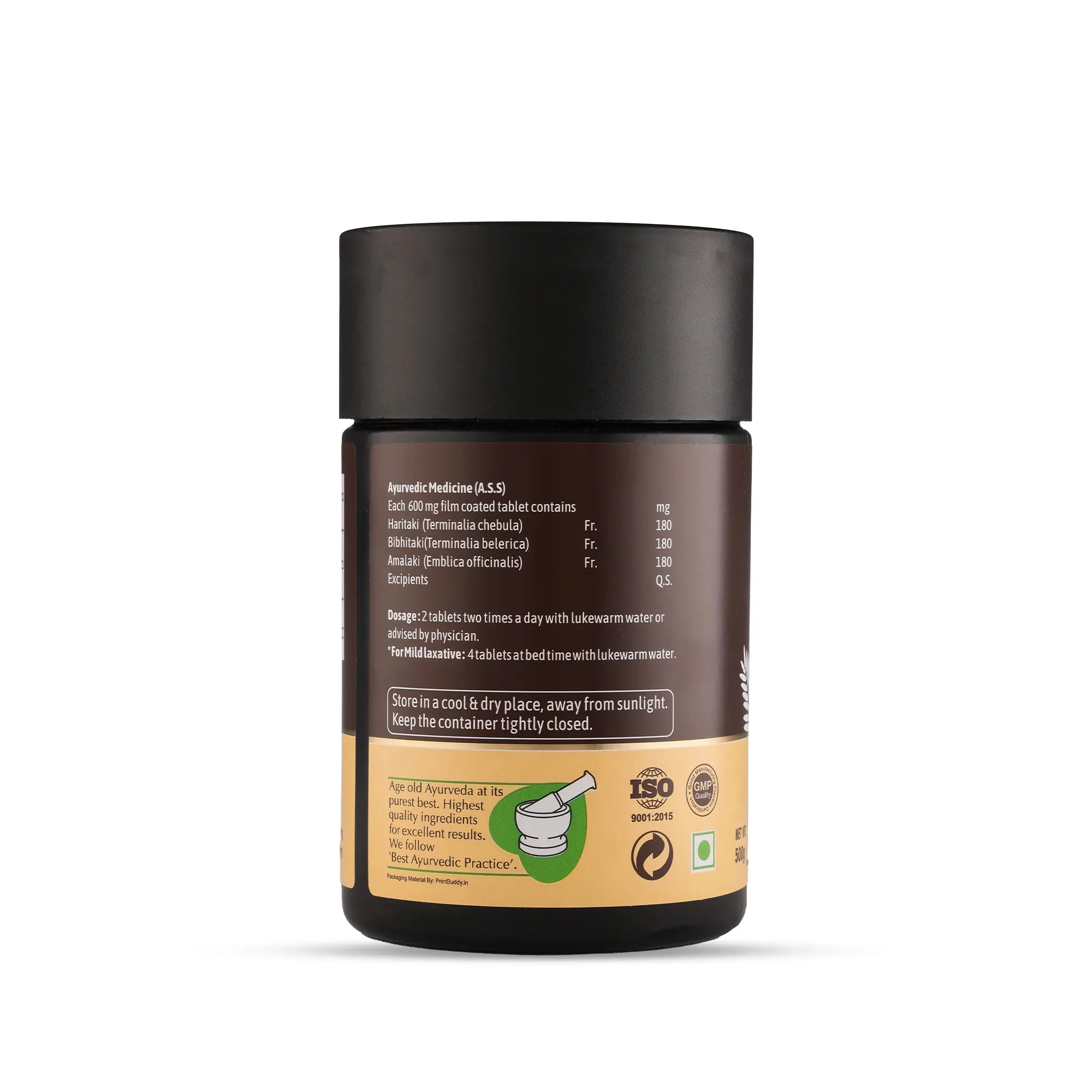 Baps Amrut Triphala Tablets | Ayurvedic Digestive Support | Natural Colon Cleanse & Detox-6