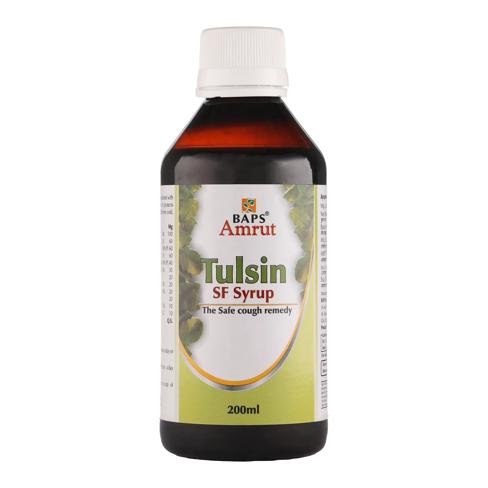 Baps Amrut Tulsin Sf Syrup Sugar Free
