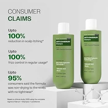 Bare Anatomy Expert Anti-Dandruff Shampoo | Salicylic Acid & Biotin Scalp Cleanser | Flake Control and Hair Strength-2