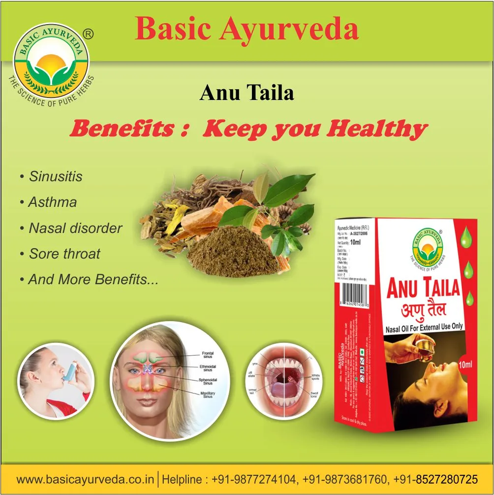 Basic Ayurveda Anu Taila | Herbal Nasya Oil | Nasal Passage Care & Respiratory Support-5