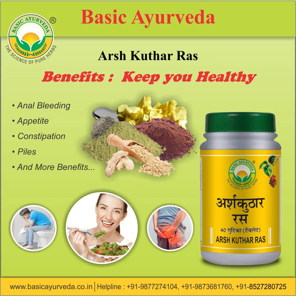 Basic Ayurveda Arsh Kuthar Ras Tablet | Classical Ayurvedic Formulation | Digestive & Bowel Support-4