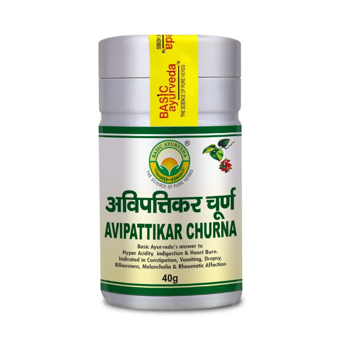 Basic Ayurveda Avipattikar Churna | Herbal Digestive Powder | Pitta Balancing Formula-1