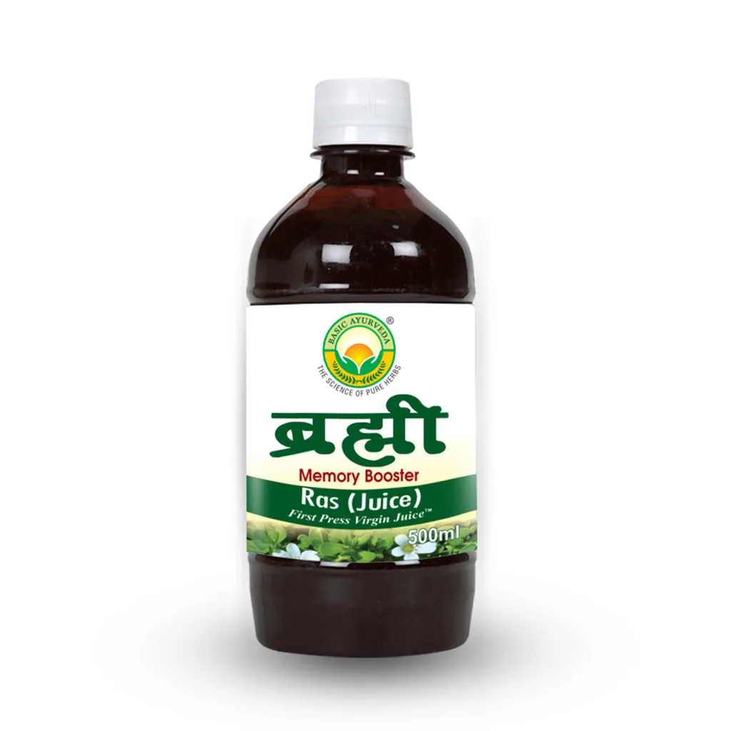 Basic Ayurveda Brahmi Ras Juice | Ayurvedic Brain Tonic | Memory & Focus Support-3