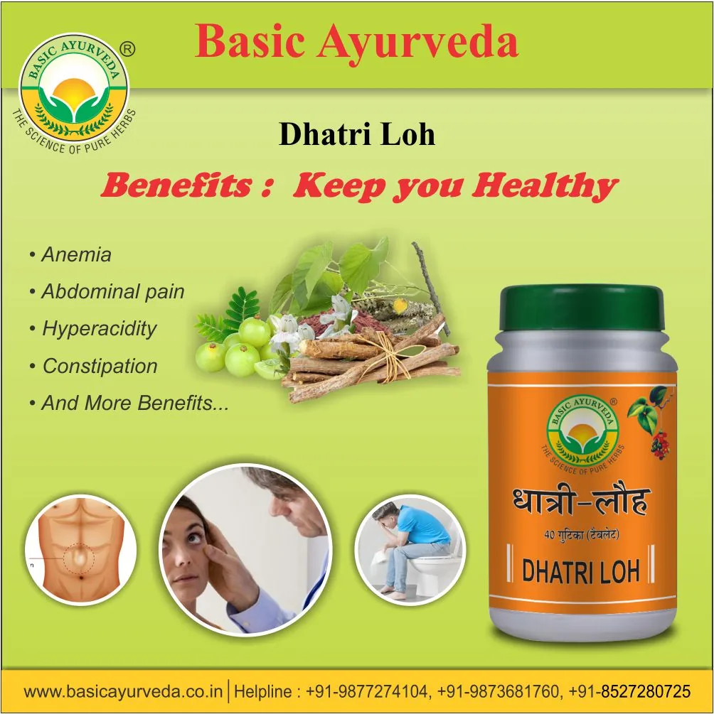 Basic Ayurveda Dhatri Loh Tablet | Ayurvedic Iron Formula | Digestive & Vitality Support-1