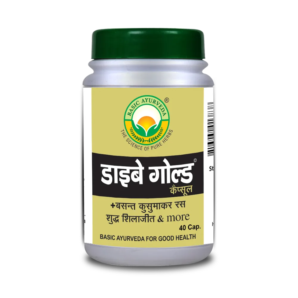 Basic Ayurveda Diabe Gold Capsules | Herbal Blood Sugar Support | Ayurvedic Metabolic Wellness-3