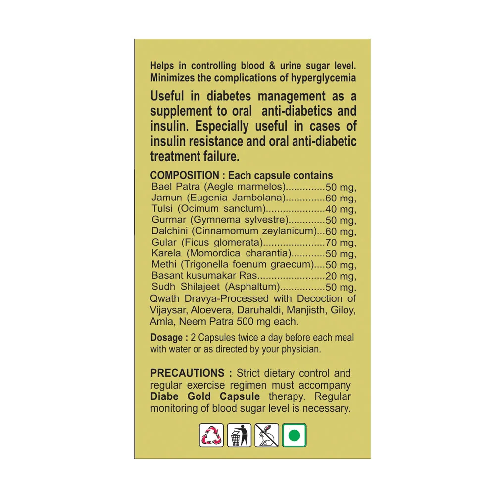 Basic Ayurveda Diabe Gold Capsules | Herbal Blood Sugar Support | Ayurvedic Metabolic Wellness-6