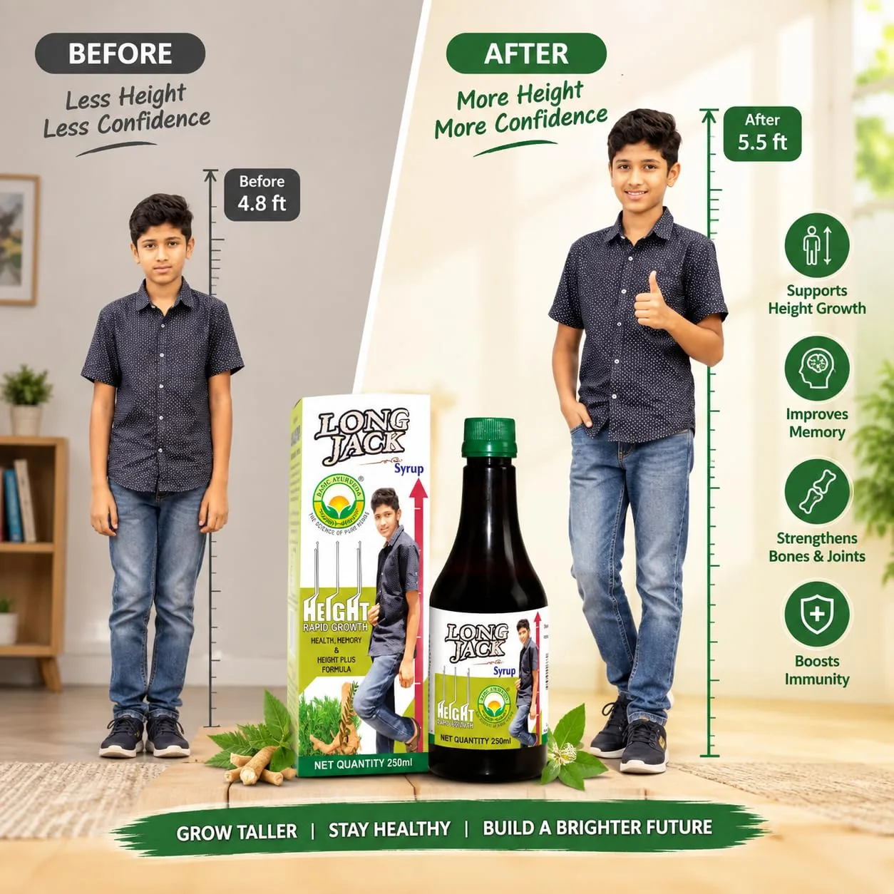 Basic Ayurveda Long Jack Syrup | Herbal Growth & Glandular Support Tonic | Traditional Ayurvedic Formula-6