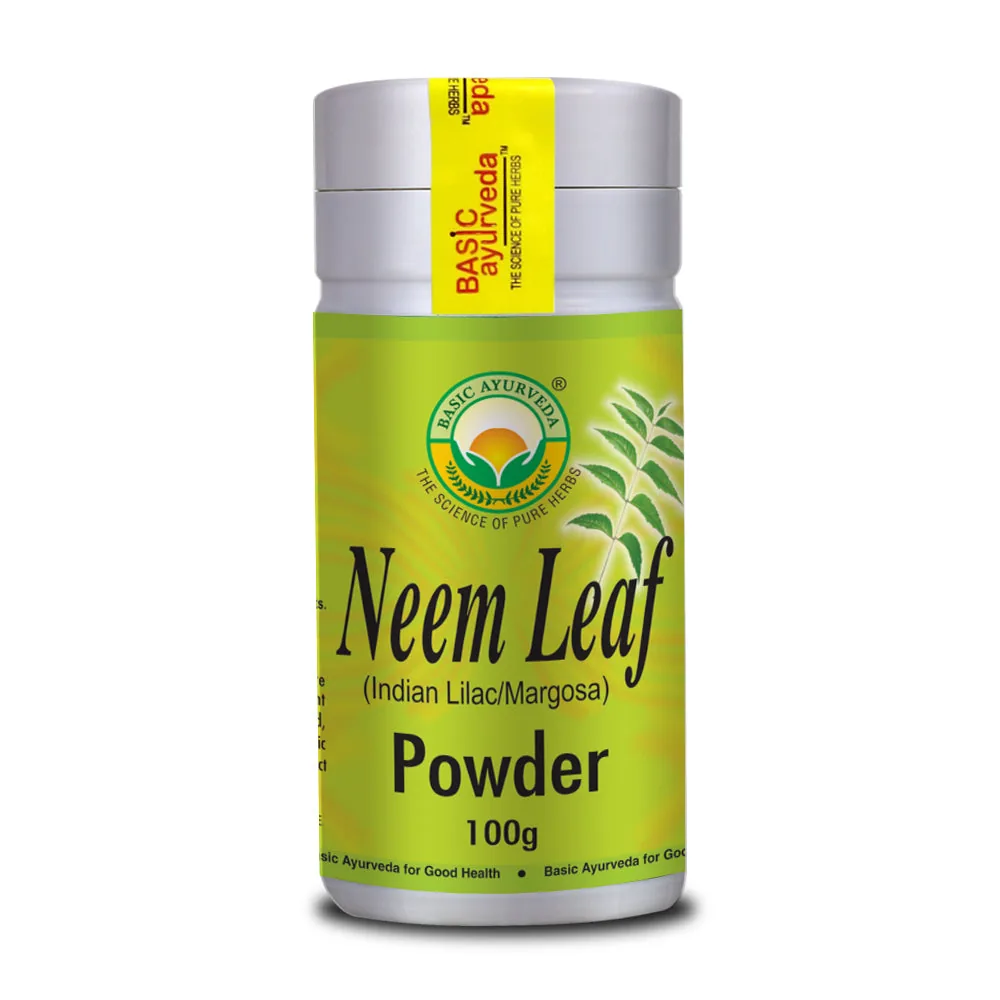 Basic Ayurveda Neem Leaf Powder | Natural Blood Purifier | Herbal Detox for Skin and Hair-1