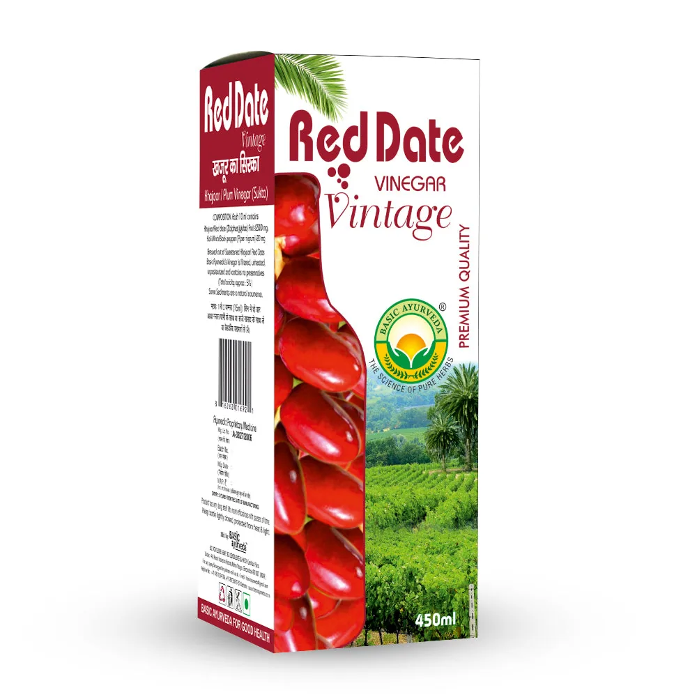 Basic Ayurveda Red Date Vinegar | Naturally Fermented Ayurvedic Vinegar | Digestive & Immunity Support-2
