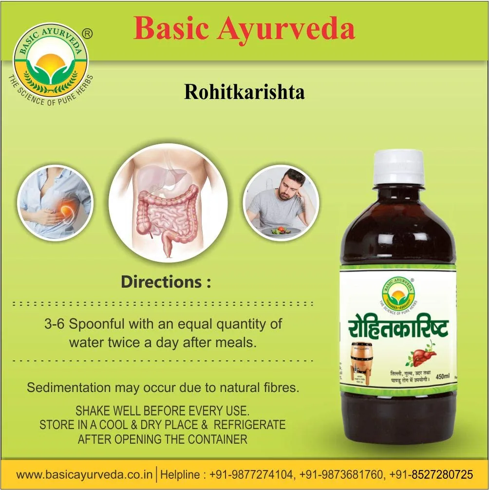 Basic Ayurveda Rohitakarishta | Ayurvedic Fermented Tonic | Liver and Spleen Support-5