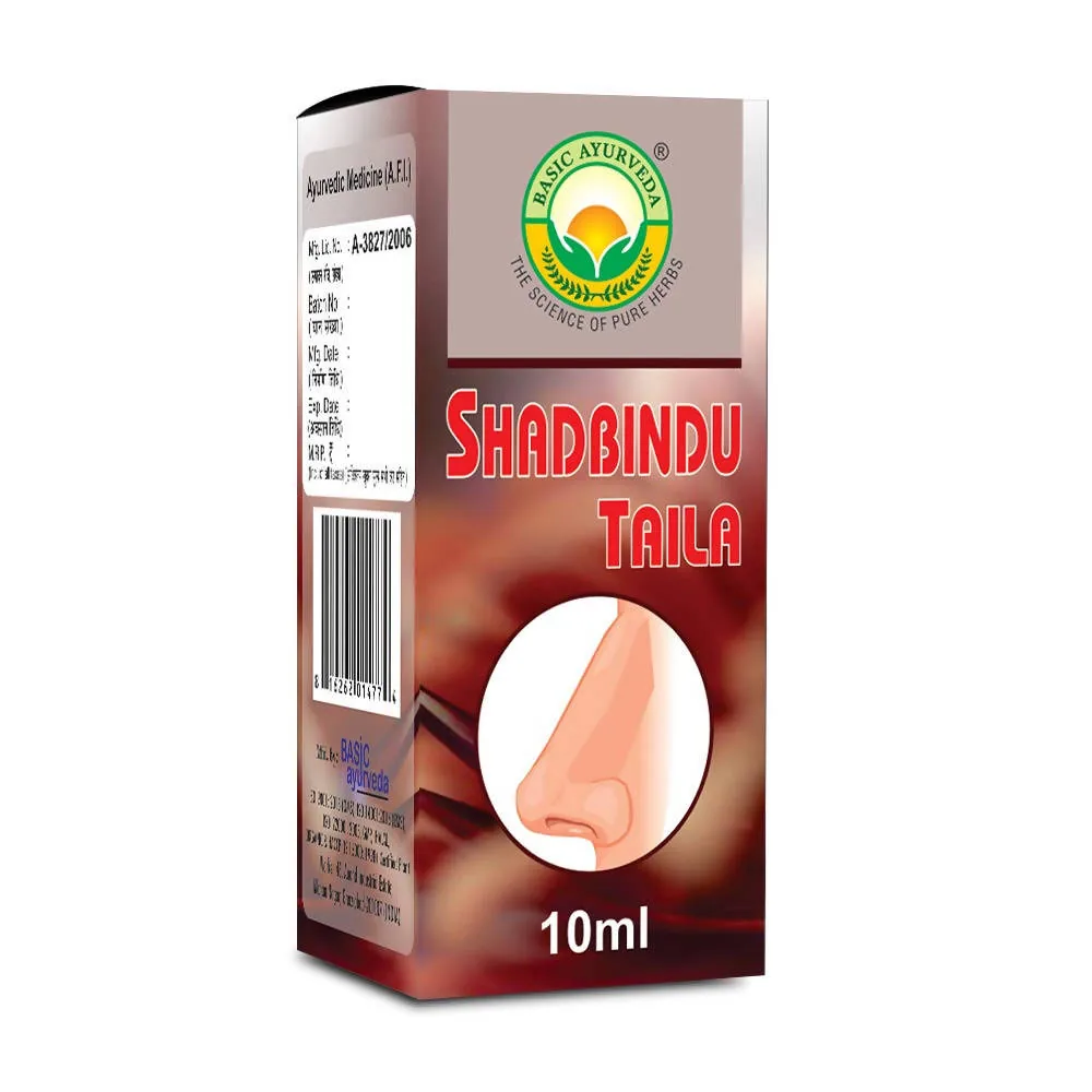 Basic Ayurveda Shadbindu Taila | Traditional Nasal Drops | Sinus & Headache Relief-3