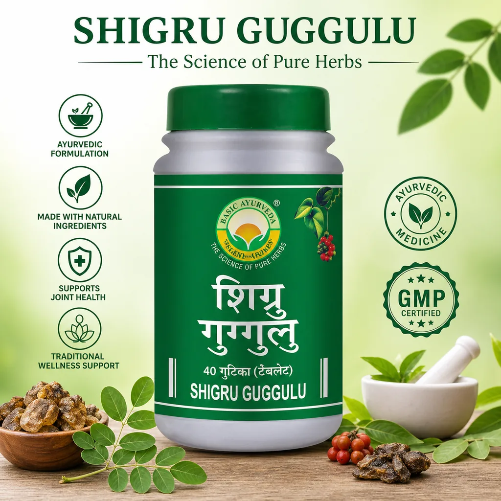 Basic Ayurveda Shigru Guggulu Tablet | Ayurvedic Joint Support | Herbal Inflammatory Balance-3