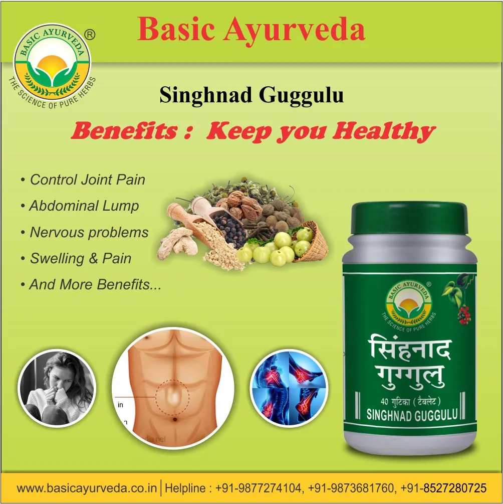 Basic Ayurveda Singhnad Guggulu | Joint Support Supplement | Natural Detox and Vata Balance-4