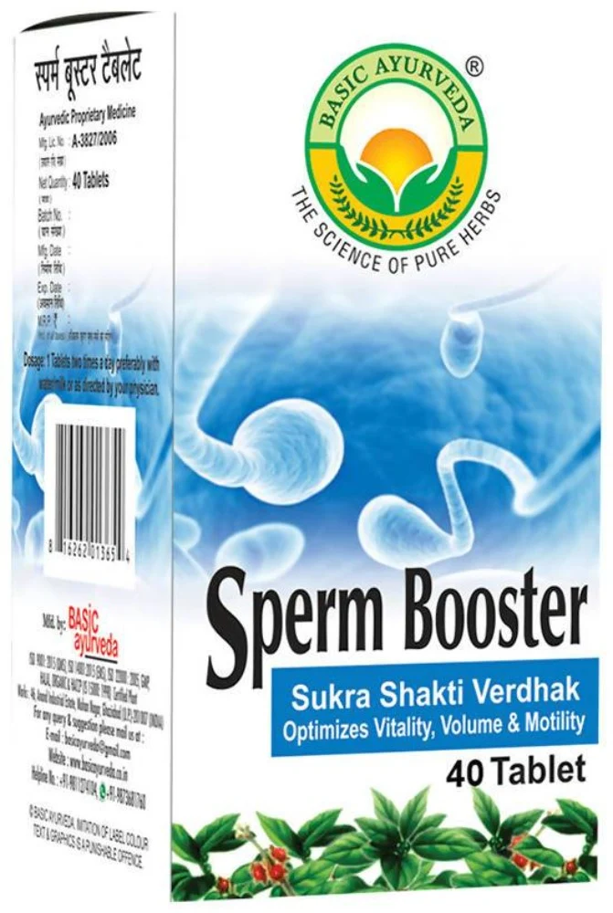 Basic Ayurveda Sperm Booster Tablets | Ayurvedic Men's Vitality Supplement | Natural Semen Quality Support-3