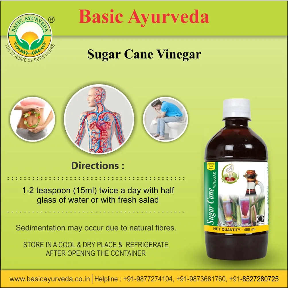 Basic Ayurveda Sugar Cane Vinegar | Traditional Sirka with Mother | Natural Digestive and Liver Support-7