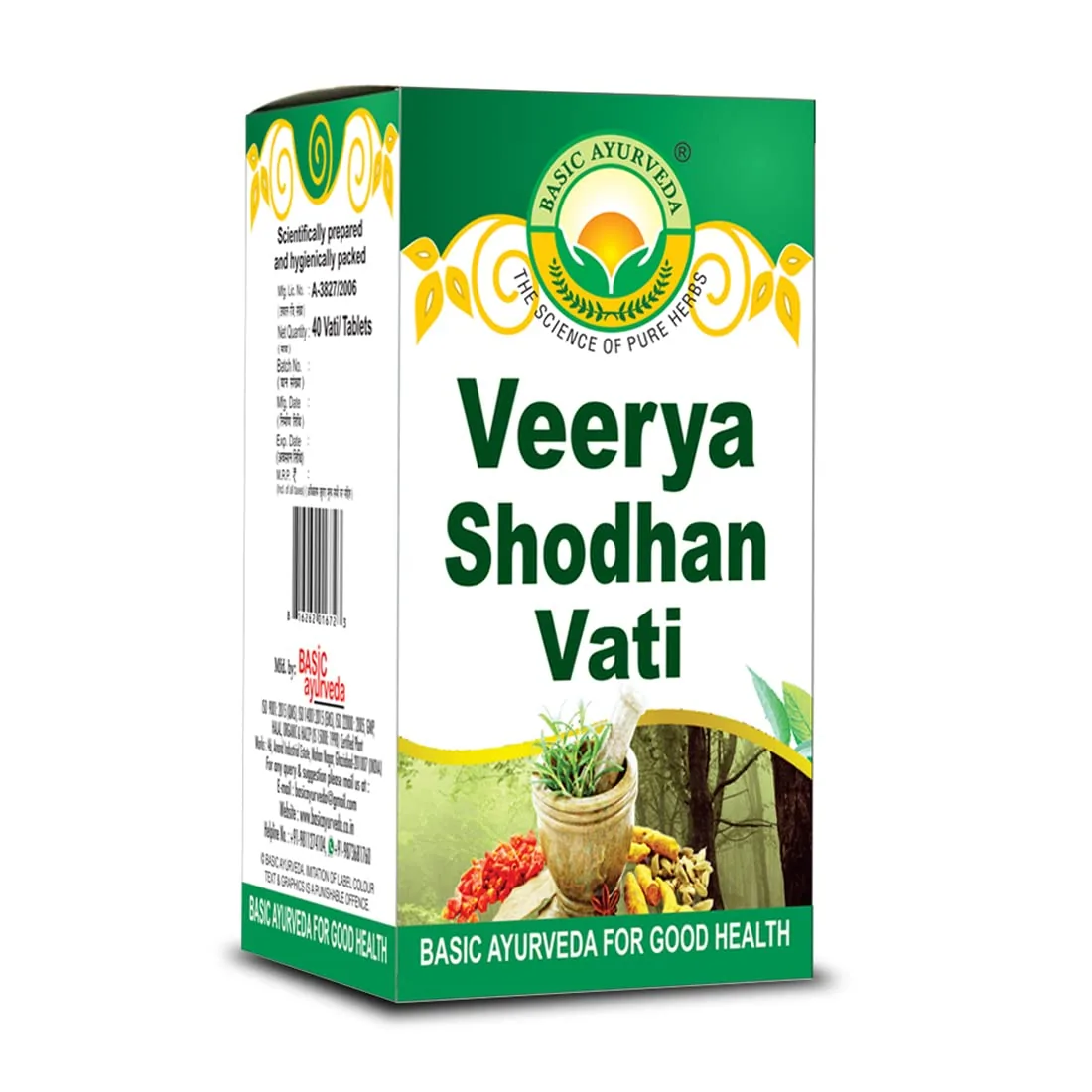 Basic Ayurveda Veerya Shodhan Vati | Traditional Ayurvedic Vitality Supplement | Male Strength & Stamina Support-2