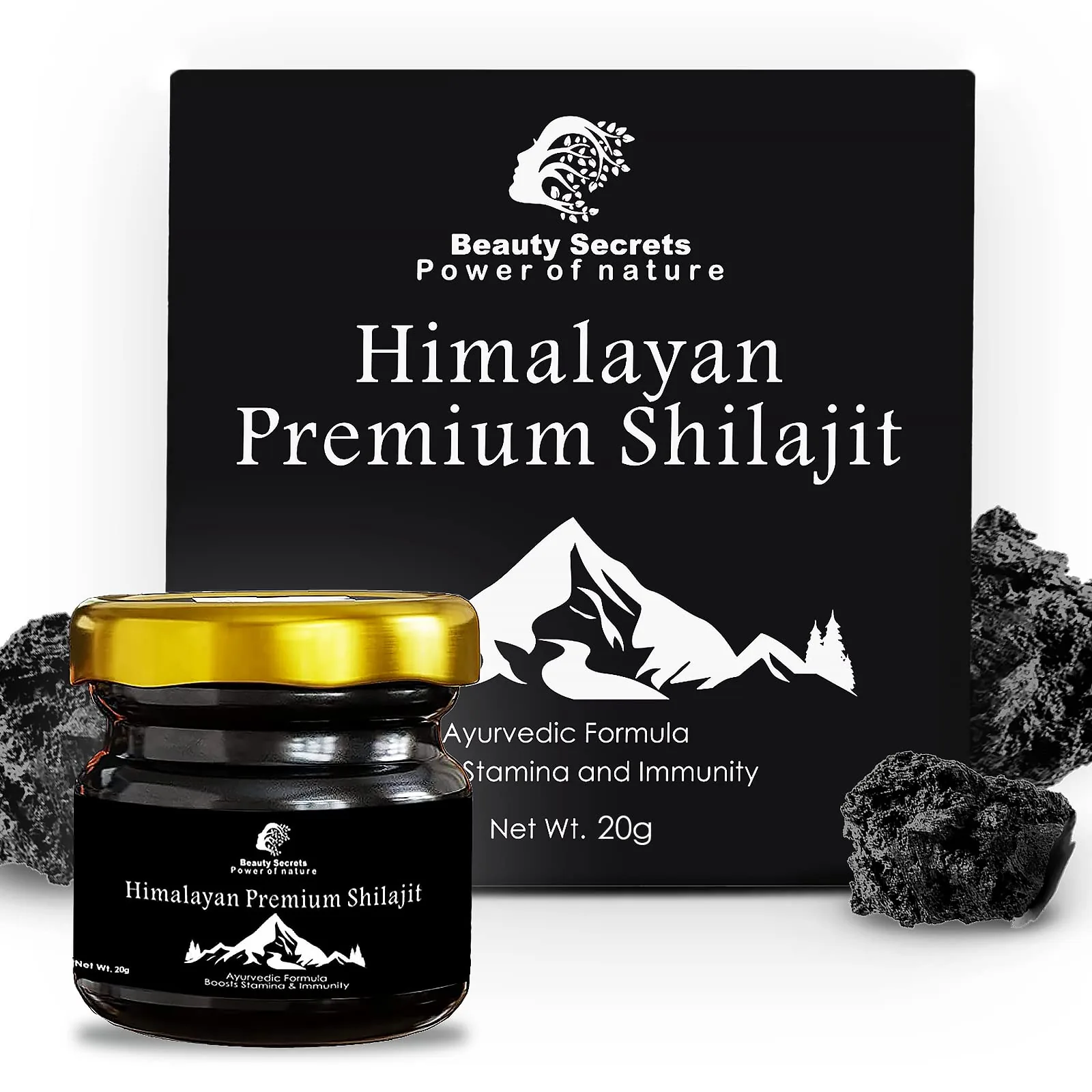 Beauty Secrets Pure Himalayan SJ Resin | Authentic Shilajit | Natural Energy & Vitality Booster-1