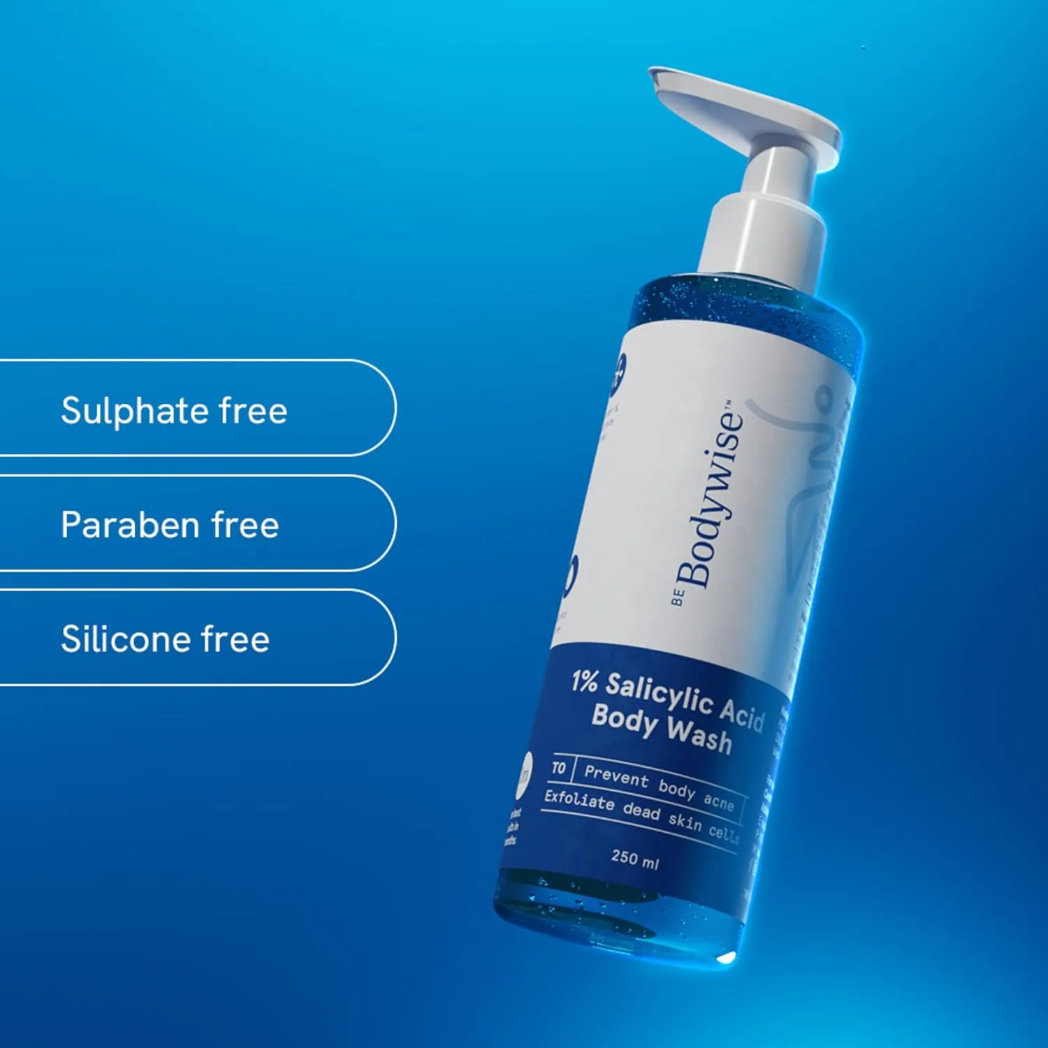 BeBodywise 1% Salicylic Acid Body Wash | Exfoliating Shower Gel | Clear Skin Formula-5