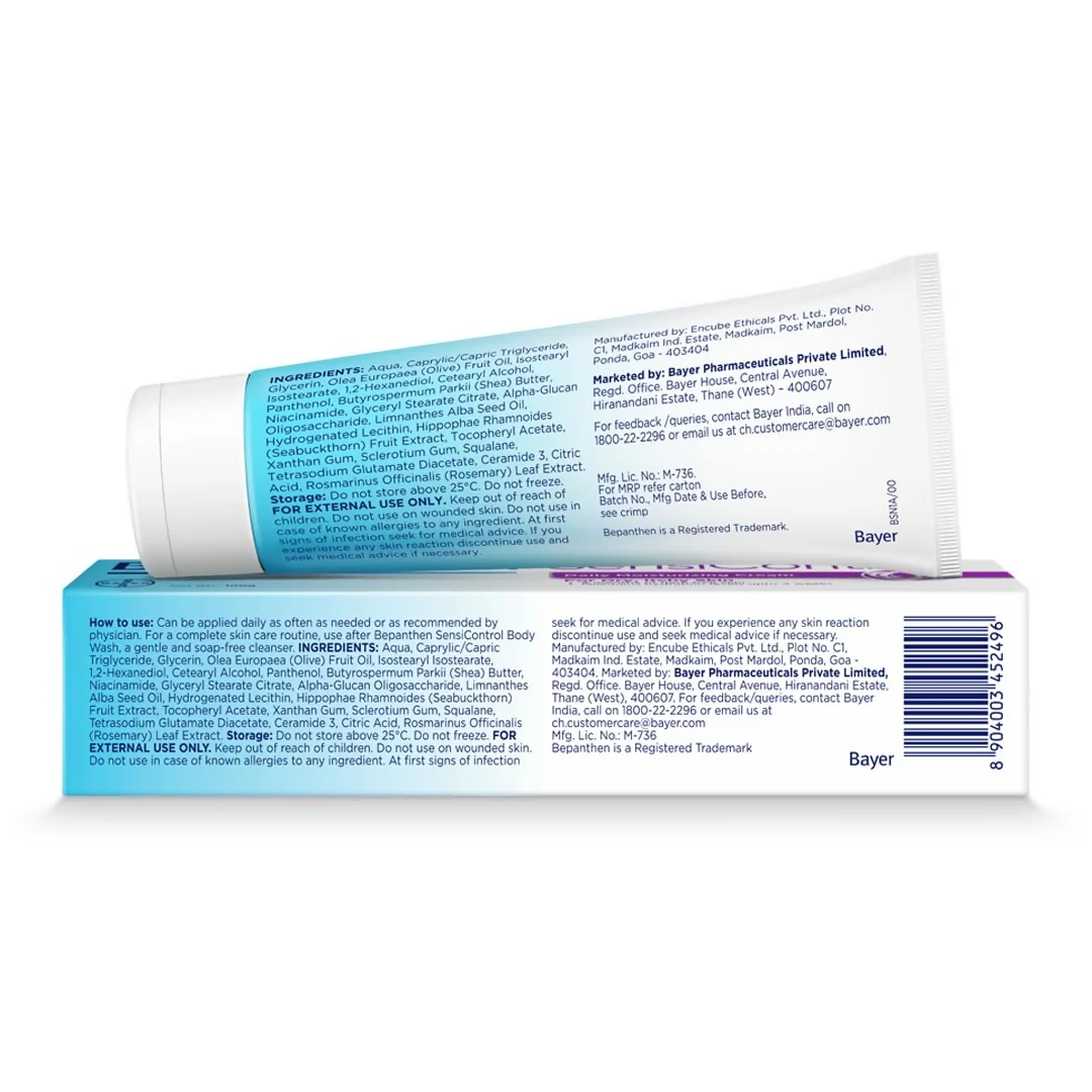Bepanthen Sensi Control Daily Moisturizing Cream | Sensitive Skin Care | Barrier Restoration Cream-2