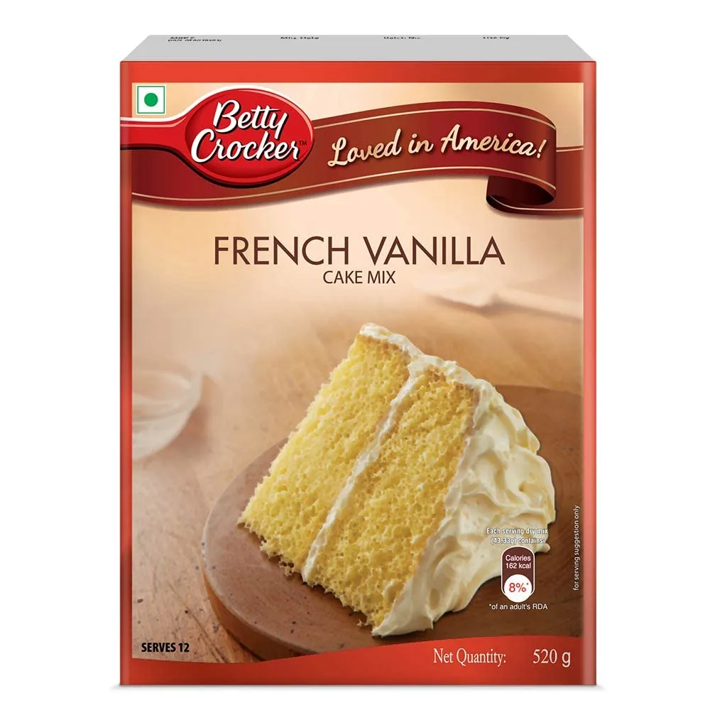 Betty Crocker French Vanilla Cake Mix Betty Crocker French Vanilla Cake Mix--520 g