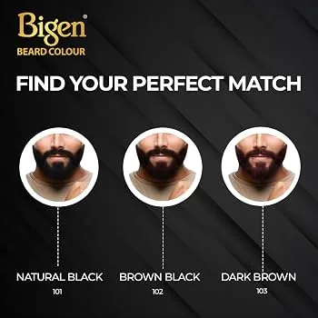 Bigen Men Colour Dark Brown B 103 | Beard and Mustache Color | Natural Gray Coverage-2