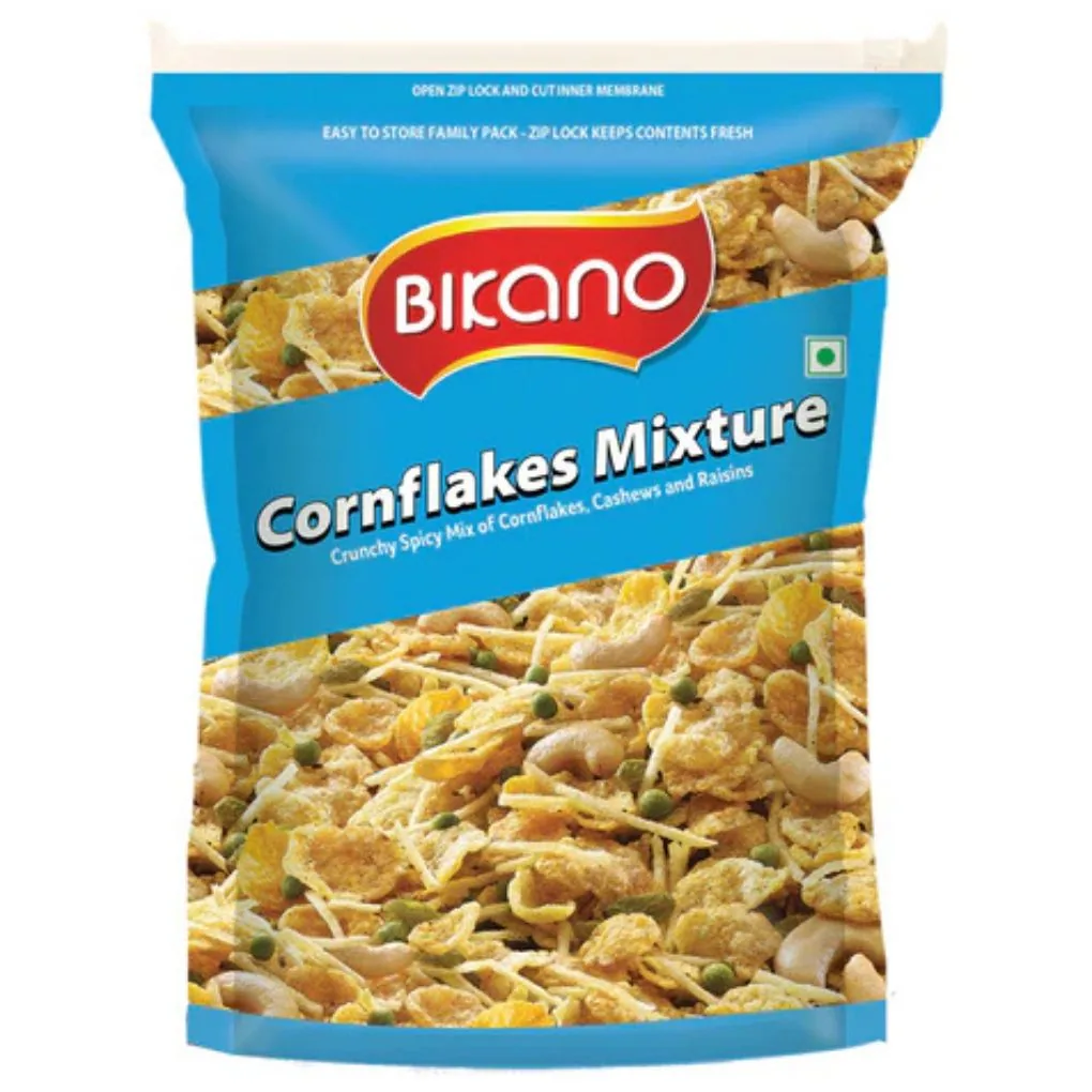 Bikanervala Bikano Cornflakes Mixture | Savory Indian Namkeen | Sweet & Spicy Crispy Snack