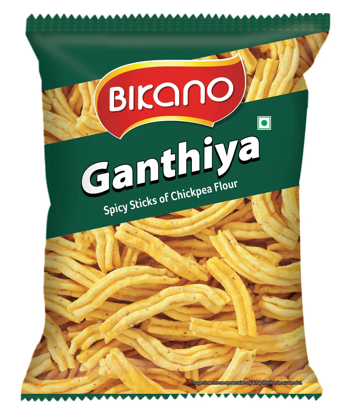 Bikanervala Bikano Ganthiya | Authentic Besan Namkeen | Crispy Indian Snack-1