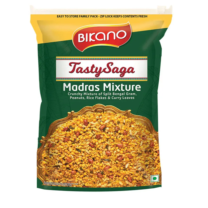 Bikanervala Bikano Madras Mixture | South Indian Spicy Namkeen Mix | Crunchy Savory Snack-1