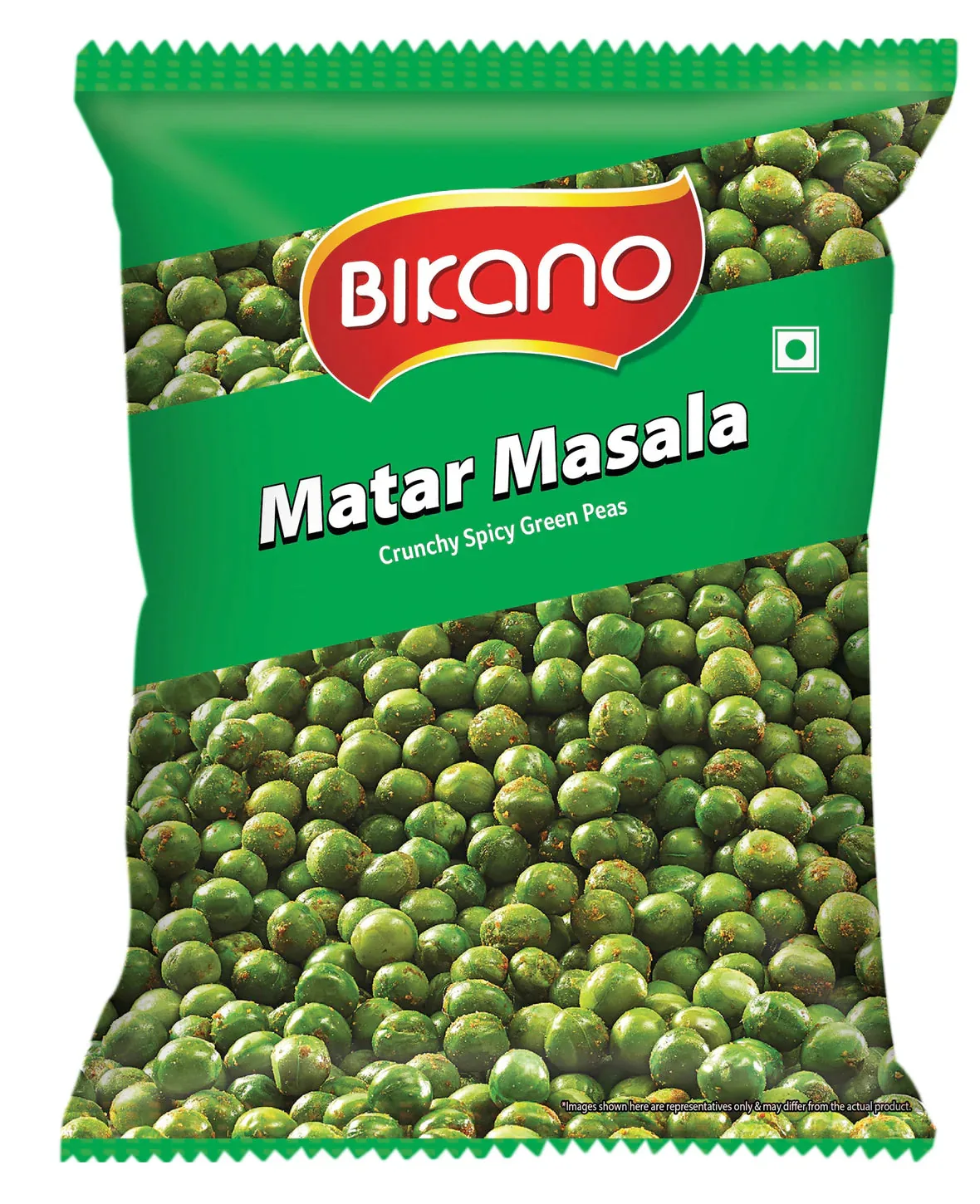 Bikanervala Bikano Matar Masala | Spicy Roasted Green Peas Namkeen | Crispy Indian Snack 200 gms
