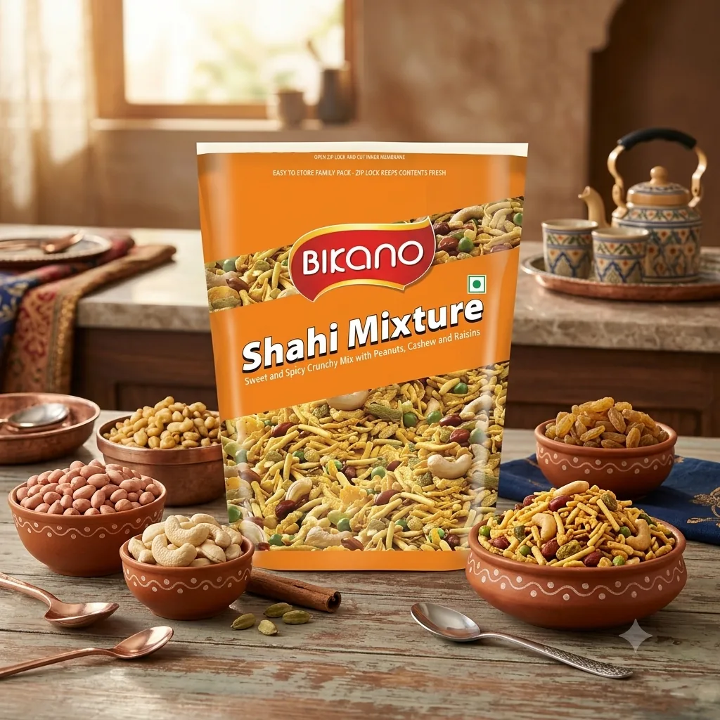 Bikanervala Bikano Shahi Mixture | Traditional Indian Namkeen | Sweet & Spicy Snack-1
