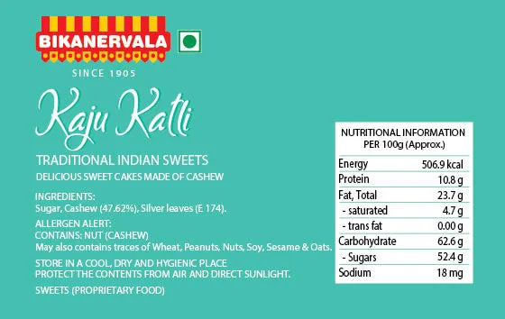 Bikanervala Kaju Katli | Traditional Cashew Fudge | Festive Indian Mithai-2