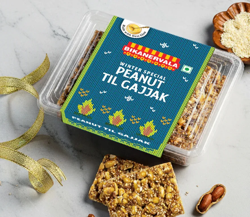 Bikanervala Peanut Til Gajjak | Crunchy Jaggery Brittle | Authentic Winter Sweet 500 gm