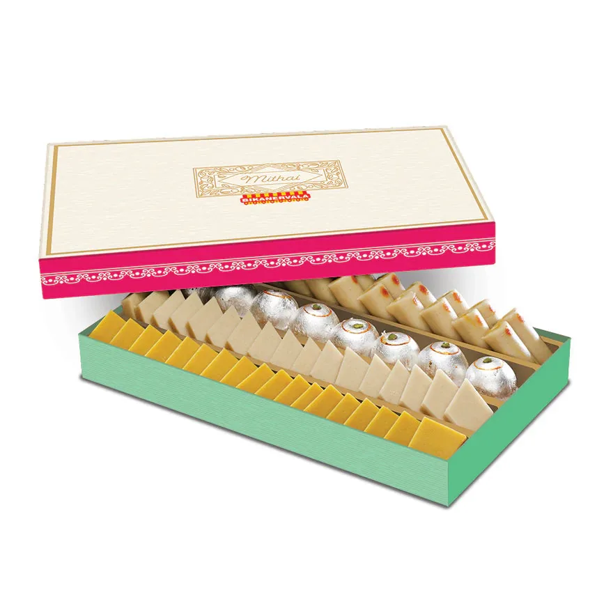 Bikanervala Golden Super Kaju Mix | Assorted Cashew Sweets Box | Traditional Indian Mithai Gift Pack 500 gm