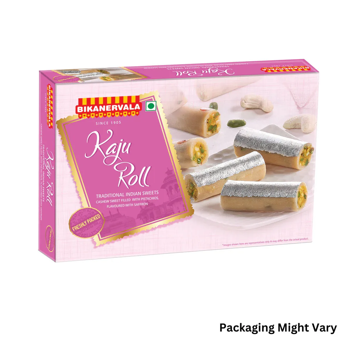 Bikanervala Sweets Kaju Roll | Authentic Cashew Mithai | Traditional Indian Sweet-2