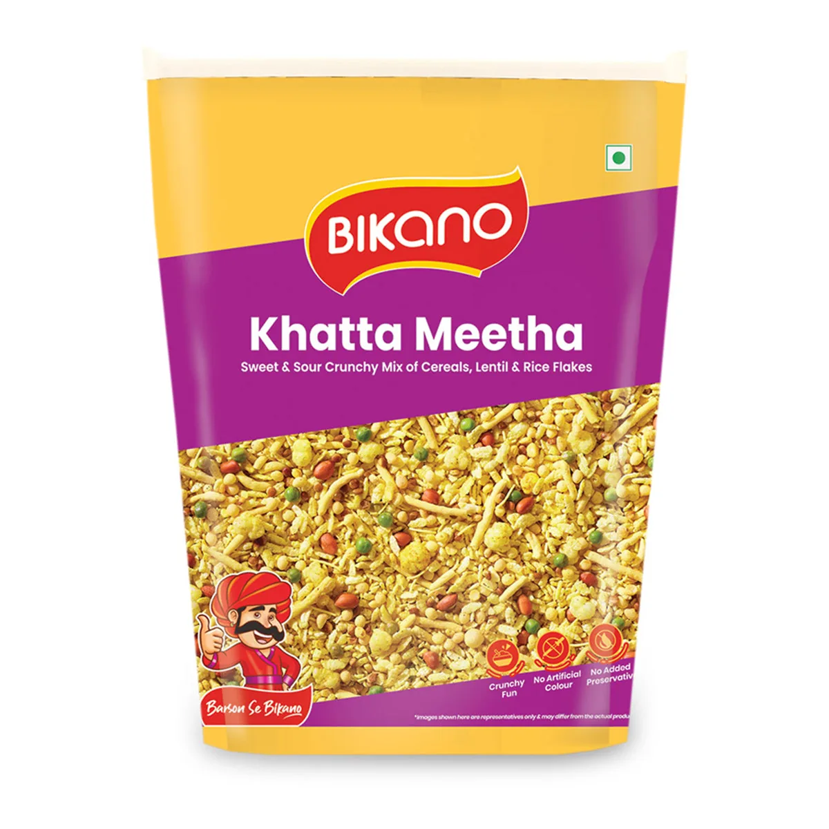 Bikanervala Bikano Khatta Meetha | Sweet & Tangy Namkeen Mixture | Authentic Indian Evening Snack