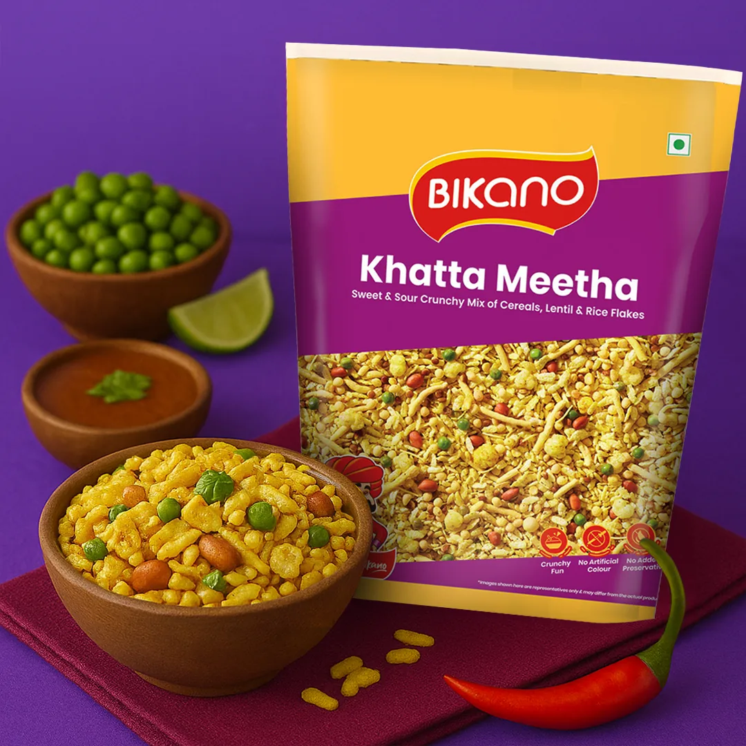 Bikanervala Bikano Khatta Meetha | Sweet & Tangy Namkeen Mixture | Authentic Indian Evening Snack-3