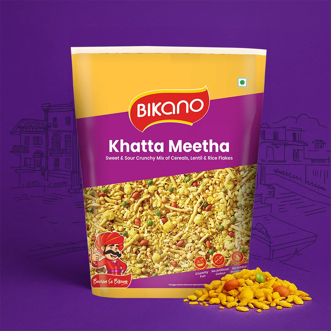 Bikanervala Bikano Khatta Meetha | Sweet & Tangy Namkeen Mixture | Authentic Indian Evening Snack-4
